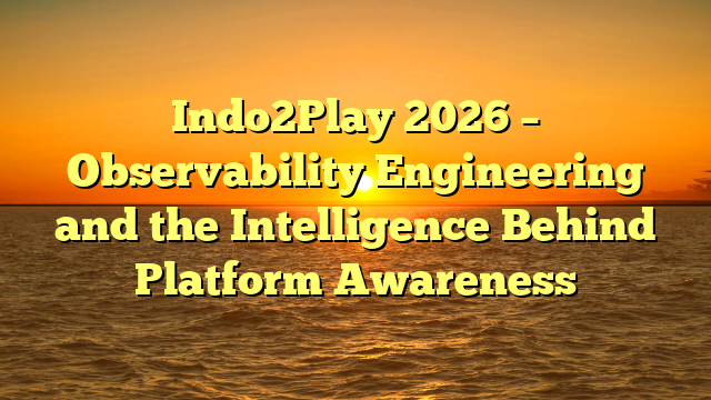 Indo2Play 2026 – Observability Engineering and the Intelligence Behind Platform Awareness